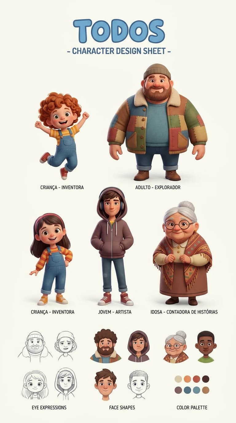 Personagem — personagem criado com IA no UPX Character Studio